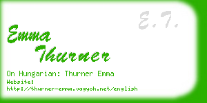 emma thurner business card